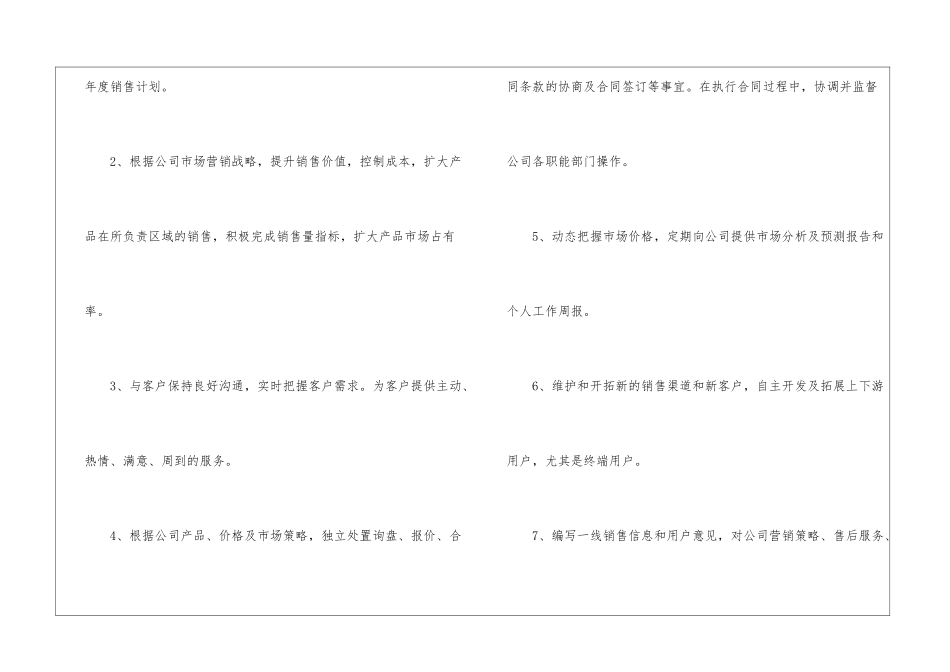 2024年业务员岗位职责范本_第3页