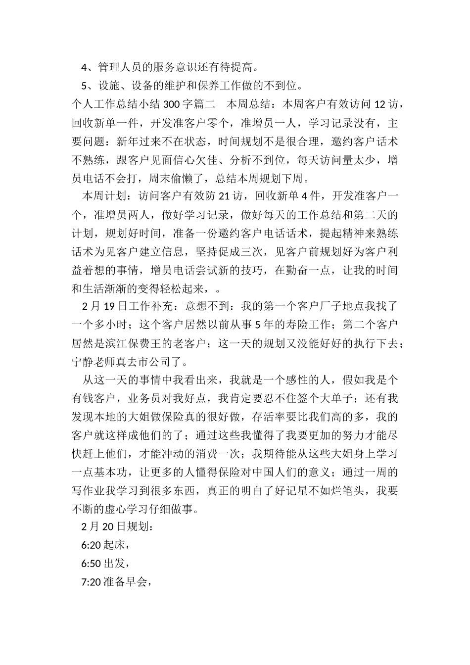 2024年个人工作总结小结300字_第2页