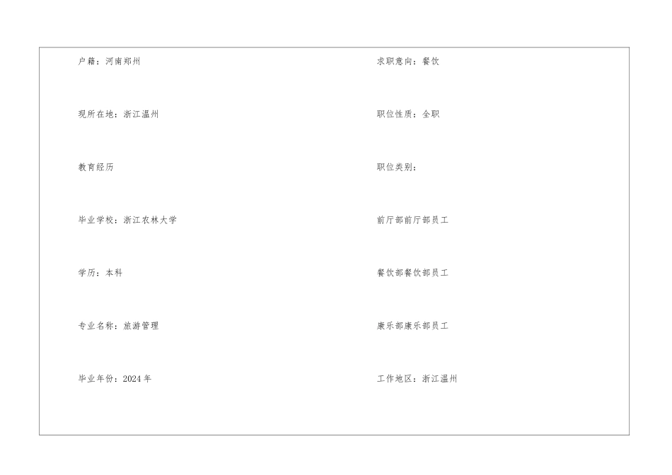 2024年个人简历模板5篇_第2页