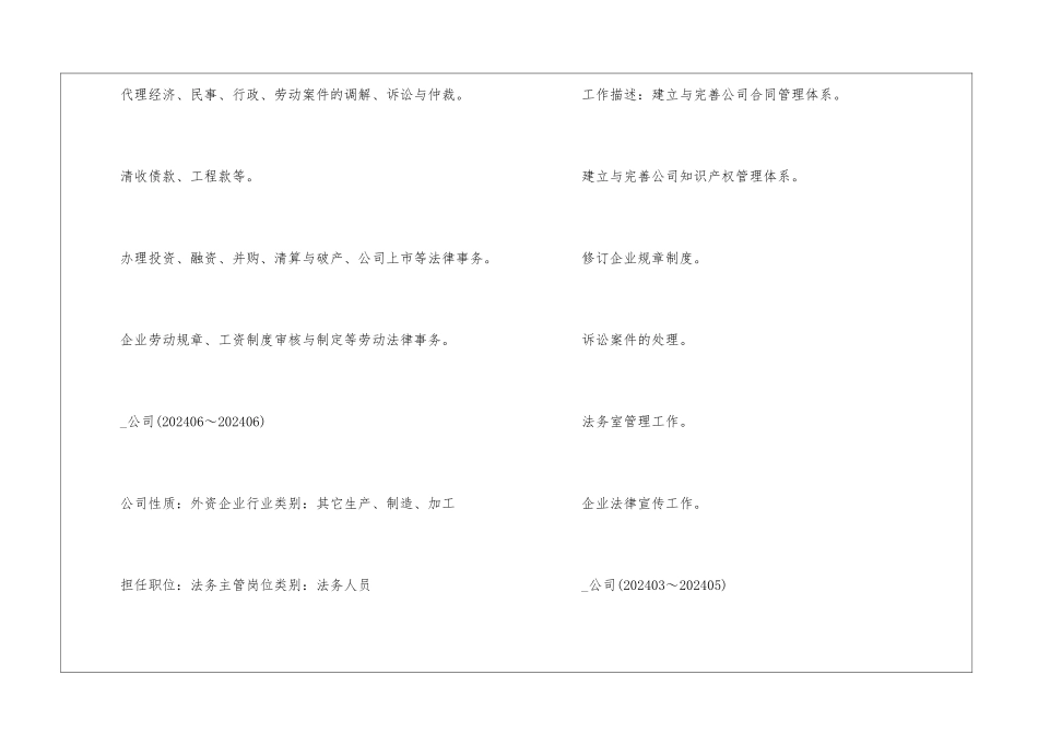 2024年个人简历模板电子版免费优秀5篇_第3页