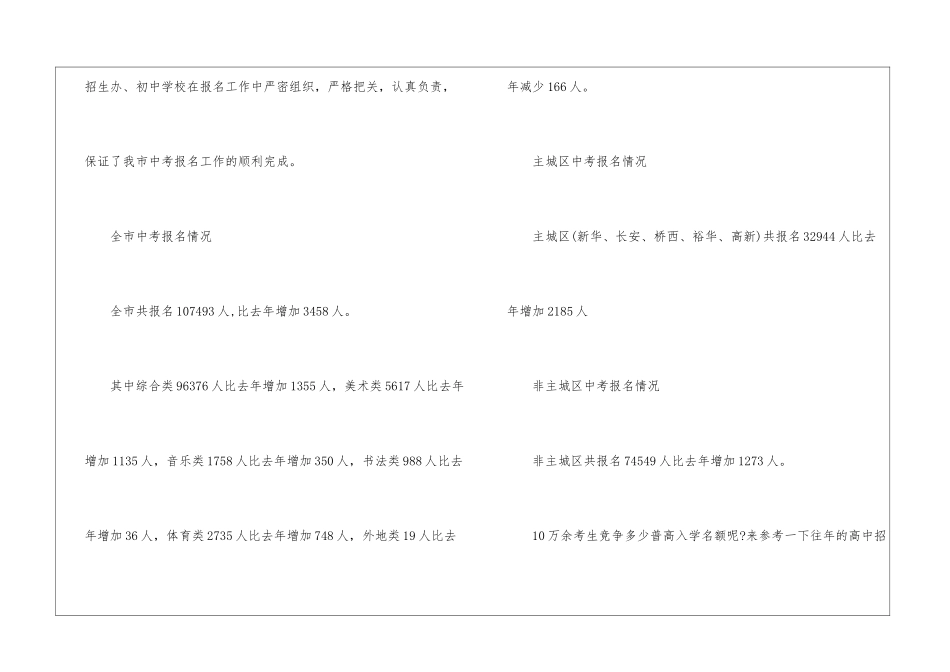 2024年中考报名信息3篇_第2页