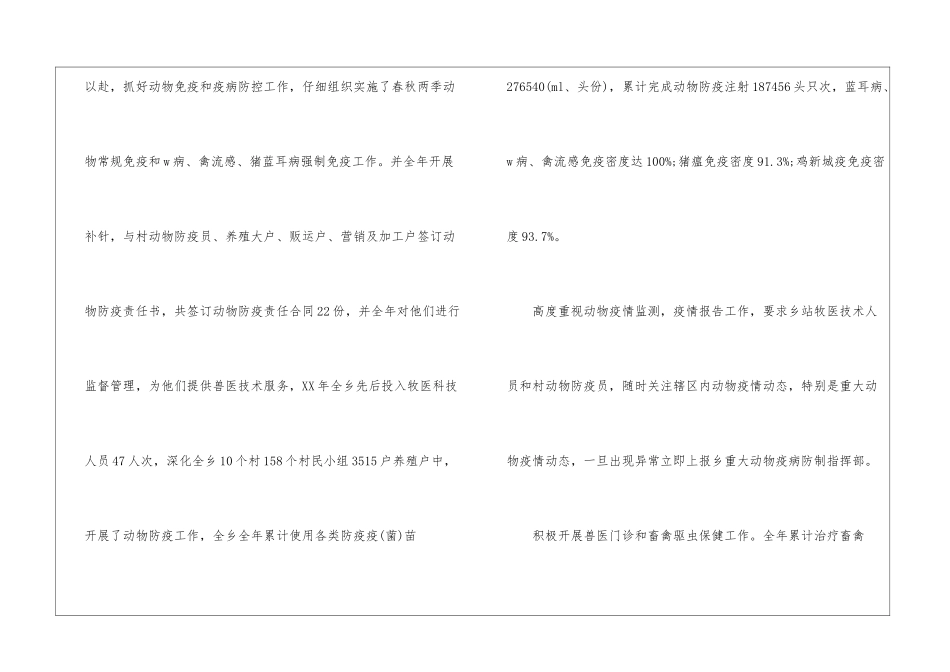 2024年乡镇兽医站工作总结_第3页