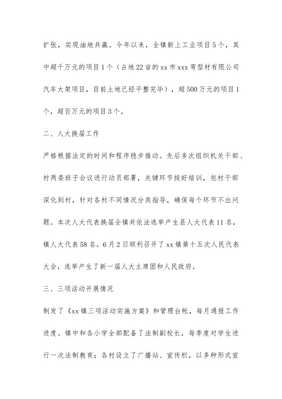 2024年乡镇政府综合工作年终总结-_第2页