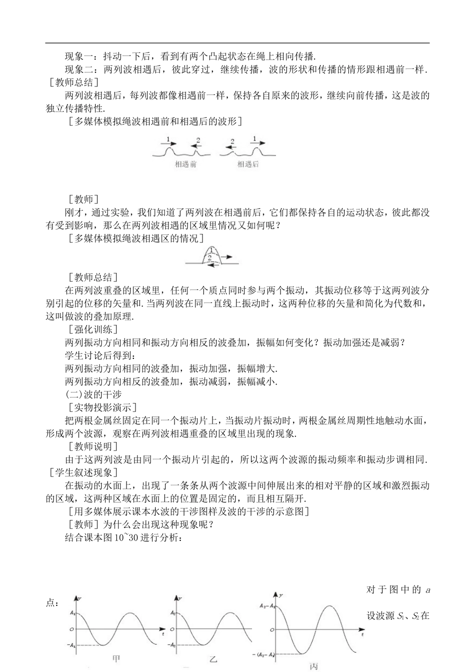高中物理波的干涉人教版第二册_第2页