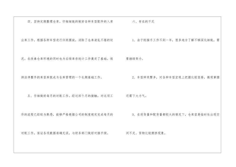 2024年仓库管理个人工作总结后勤管理个人工作总结_第3页