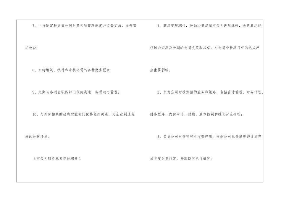 2024年份上市公司财务总监岗位职责_第2页