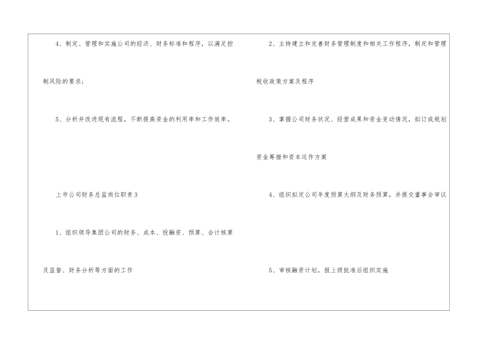 2024年份上市公司财务总监岗位职责_第3页