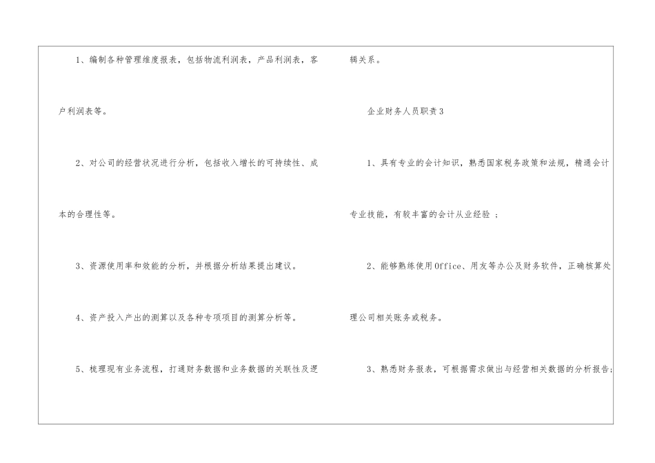 2024年份企业财务人员职责说明_第2页