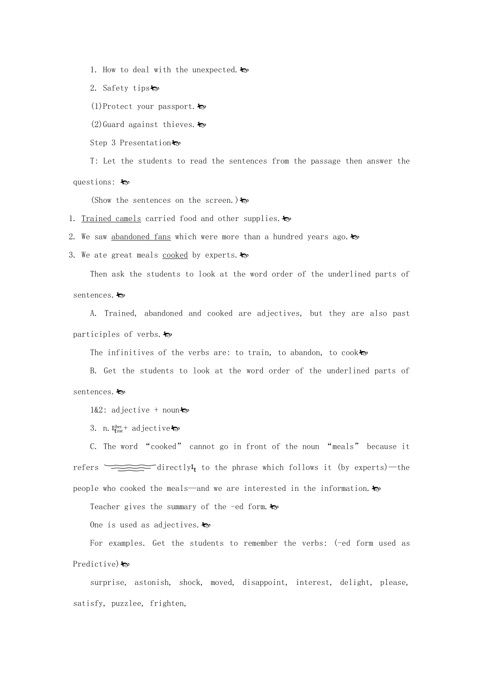 高中英语 Module 3 4th period教案 外研版必修1_第2页