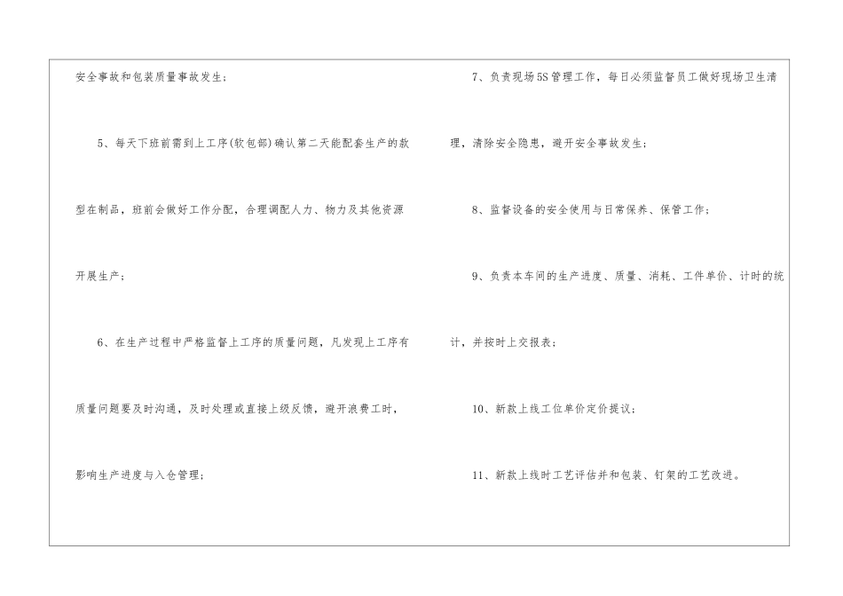 2024年份包装部主管岗位职责_第3页