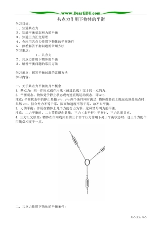 高中物理第一册共点力作用下物体的平衡2
