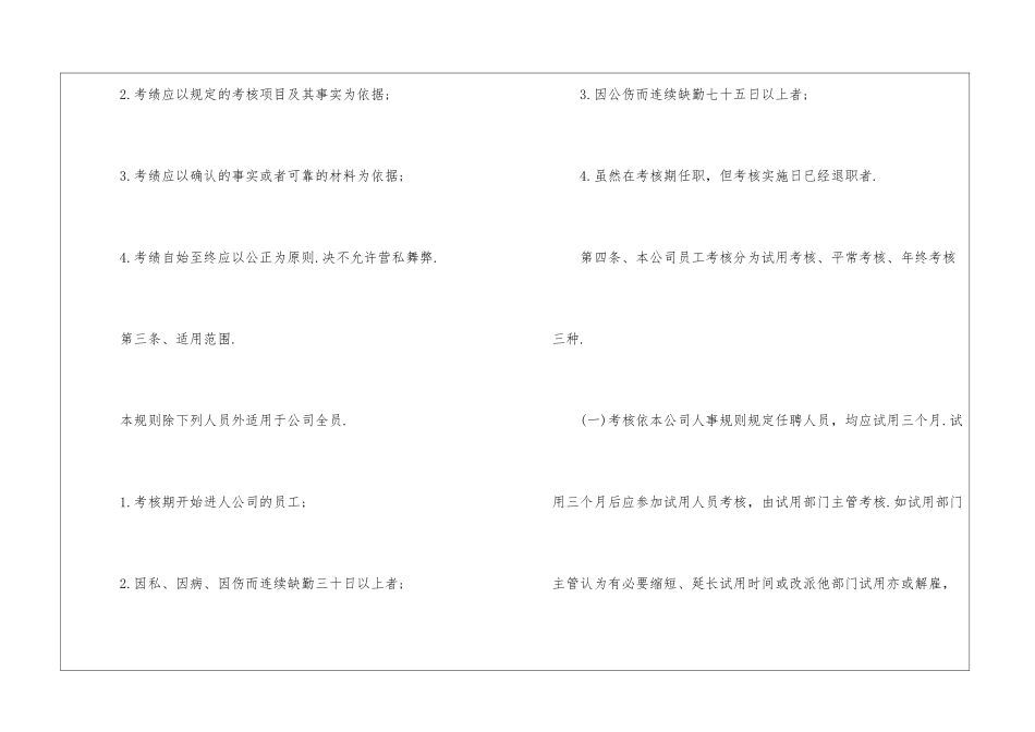 2024年份员工绩效考核制度细则_第2页