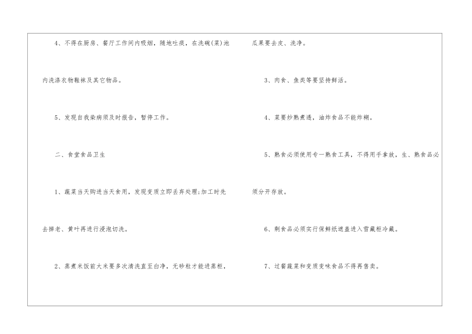 2024年份员工饭堂管理制度分享_第2页
