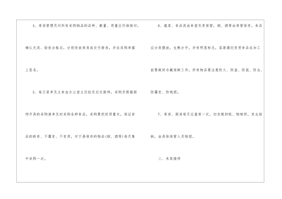 2024年份员工饭堂管理规定模板_第2页