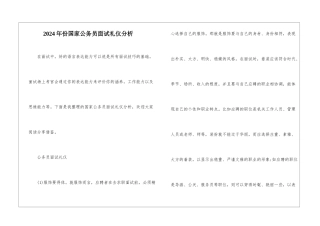 2024年份国家公务员面试礼仪分析