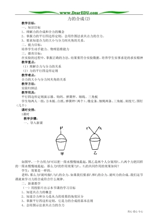 高中物理第一册力的合成(2)