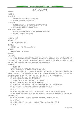 高中物理必修2抛体运动的规律2