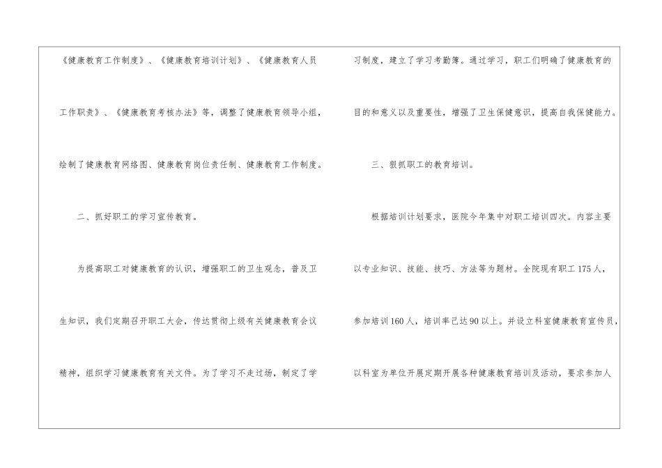 2024年健康教育工作总结_第2页
