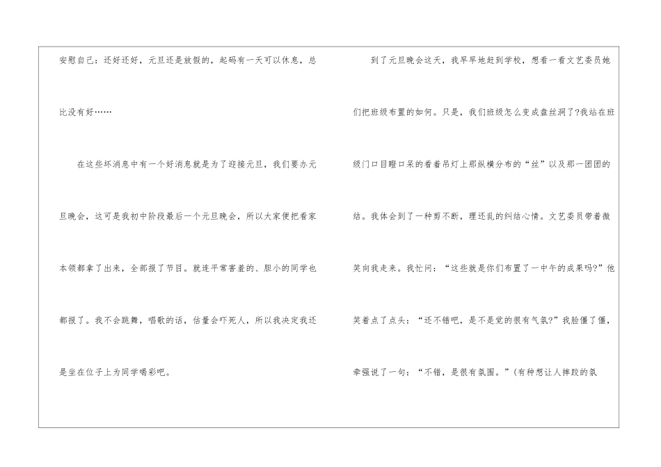 2024年元旦节日主题作文8篇_第2页
