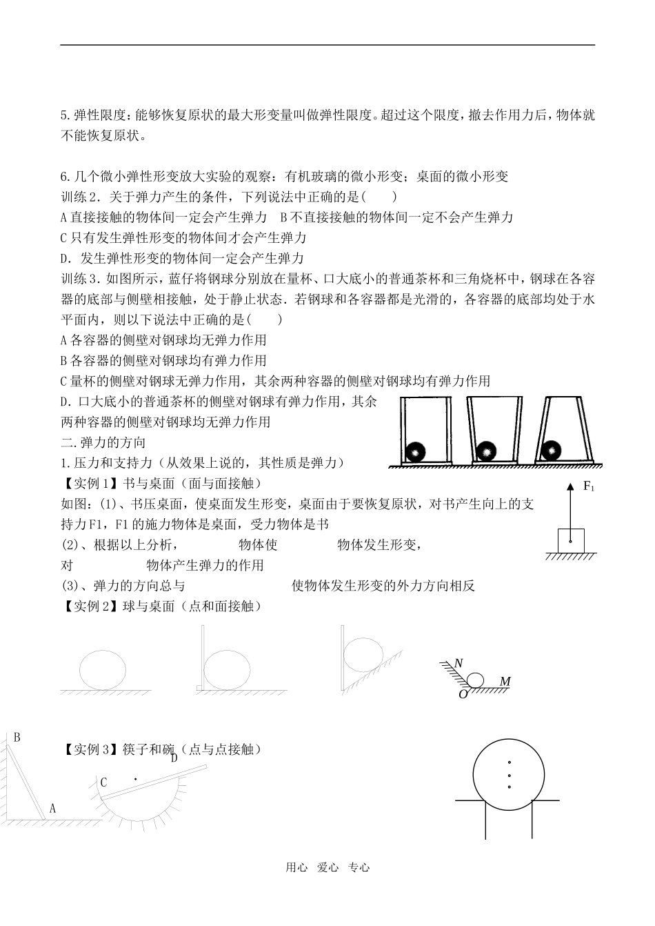 高中物理弹力 2人教版必修一_第2页
