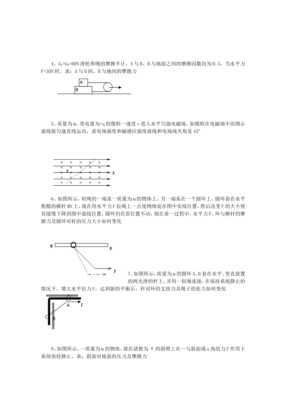 高中物理全套优质教案：《受力分析》（1）新人教版必修1_第3页
