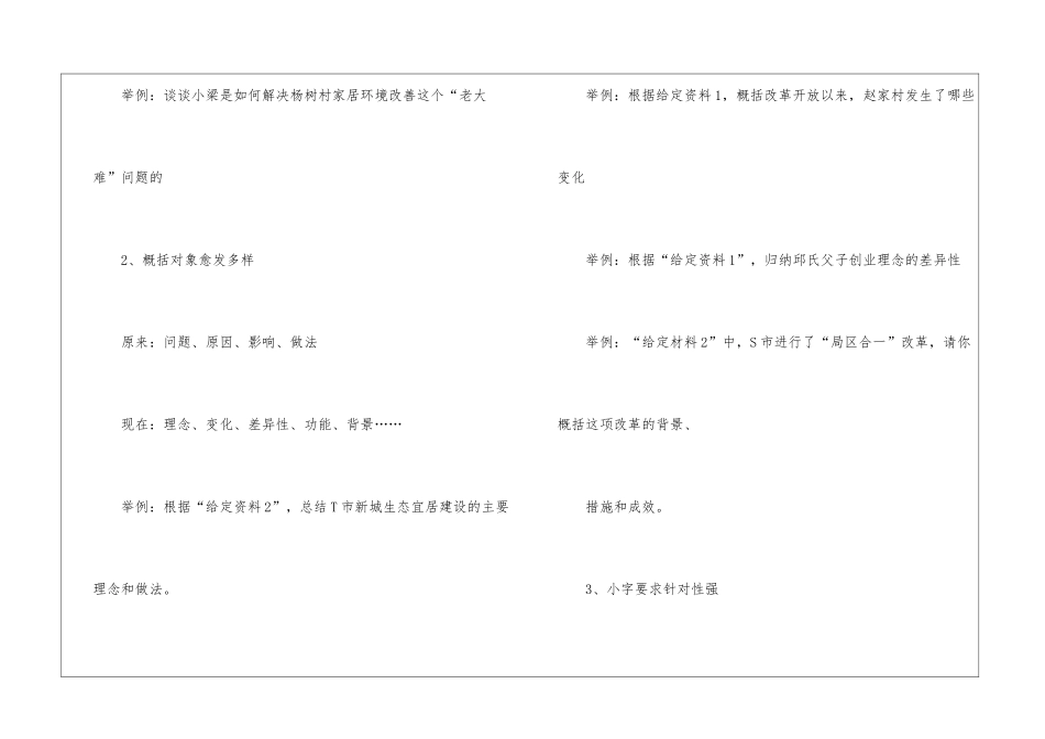 2024年公务员申论考试归纳概括解析_第2页