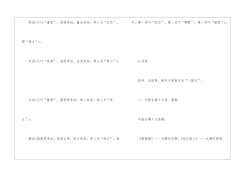 2024年公务员行测考试古代文化知识_第2页