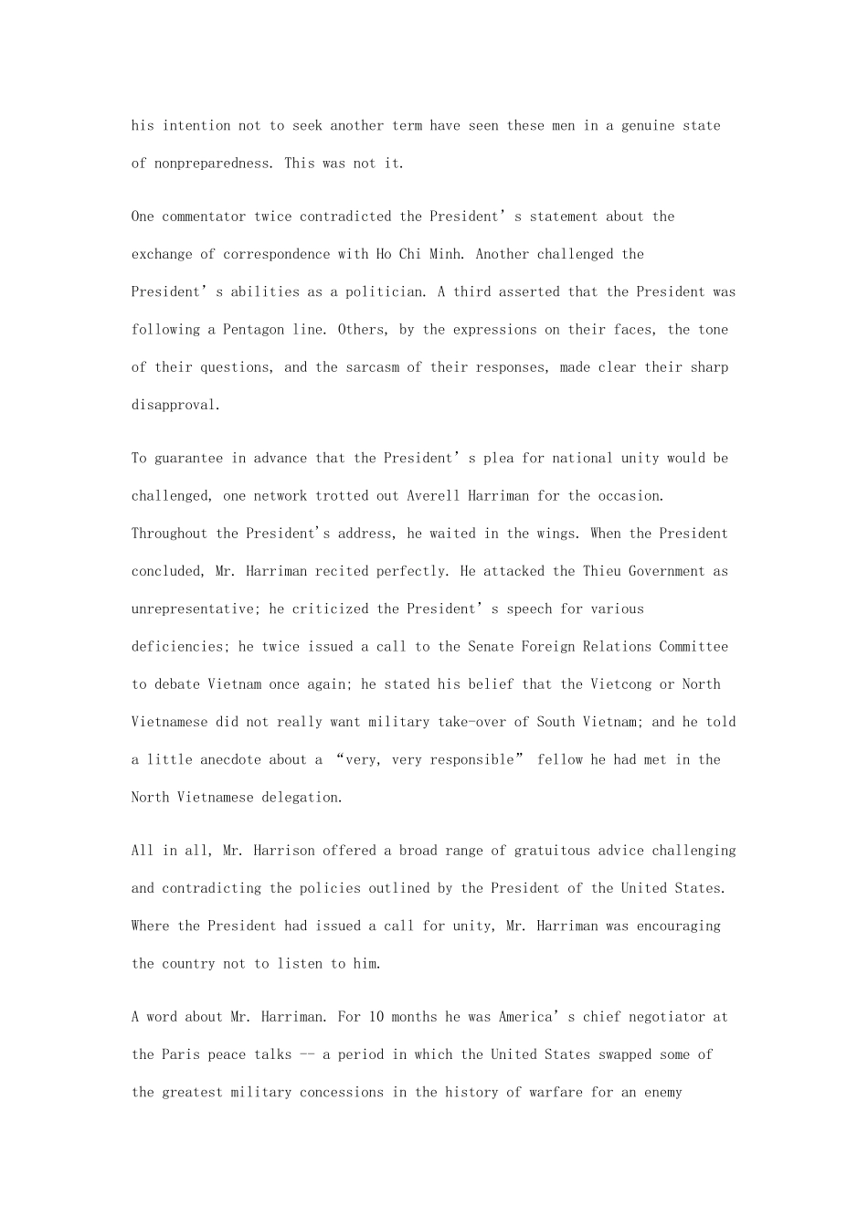 高中英语 50篇经典英文演讲素材 16 Spiro Theodore Agnew：Television News Coverage-人教版高中全册英语素材_第2页