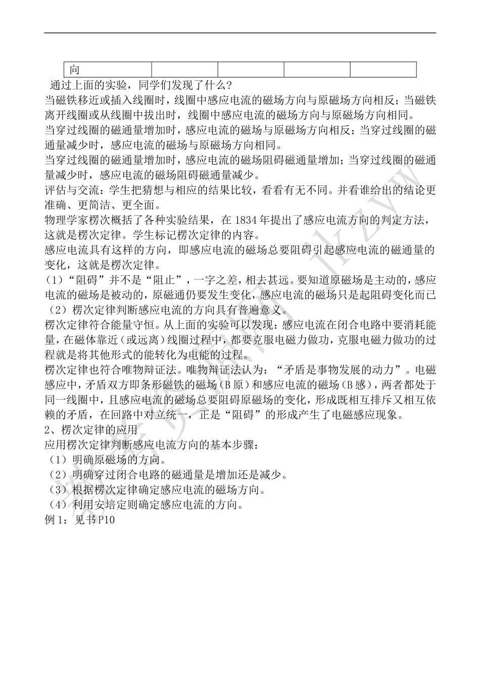 高中物理旧人教第二册楞次定律──感应电流的方向_第2页