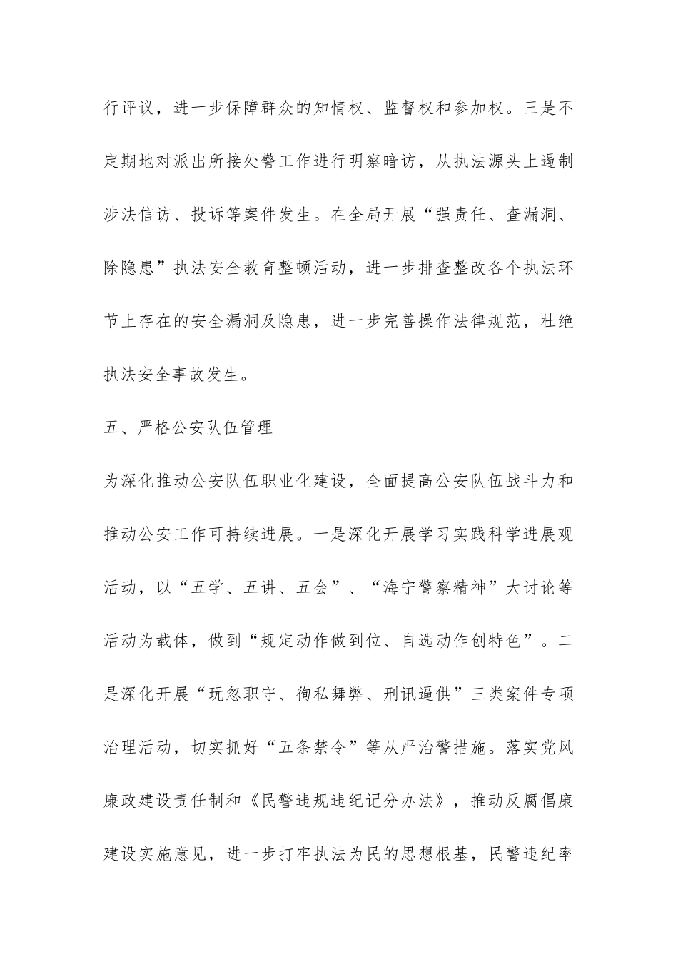 2024年公安工作总结-_第3页