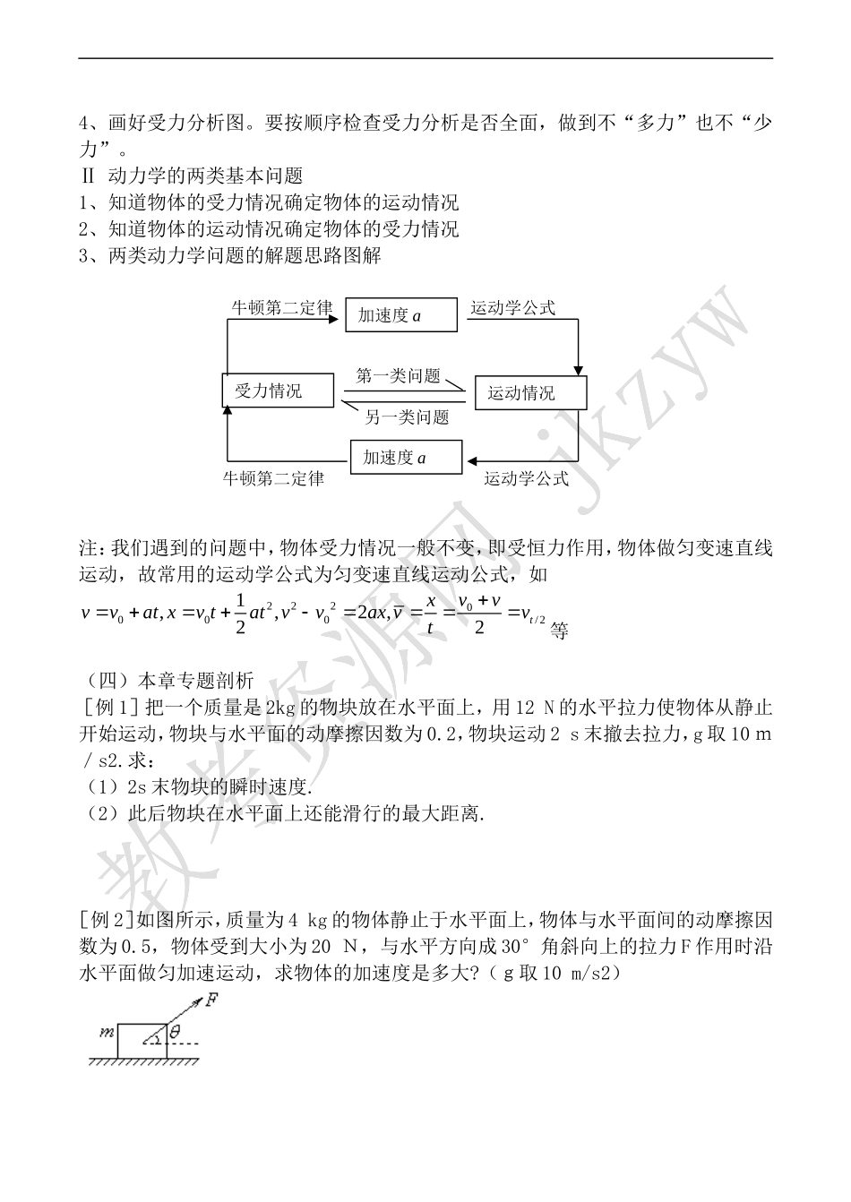 高中物理旧人教第一册牛顿运动定律1_第2页
