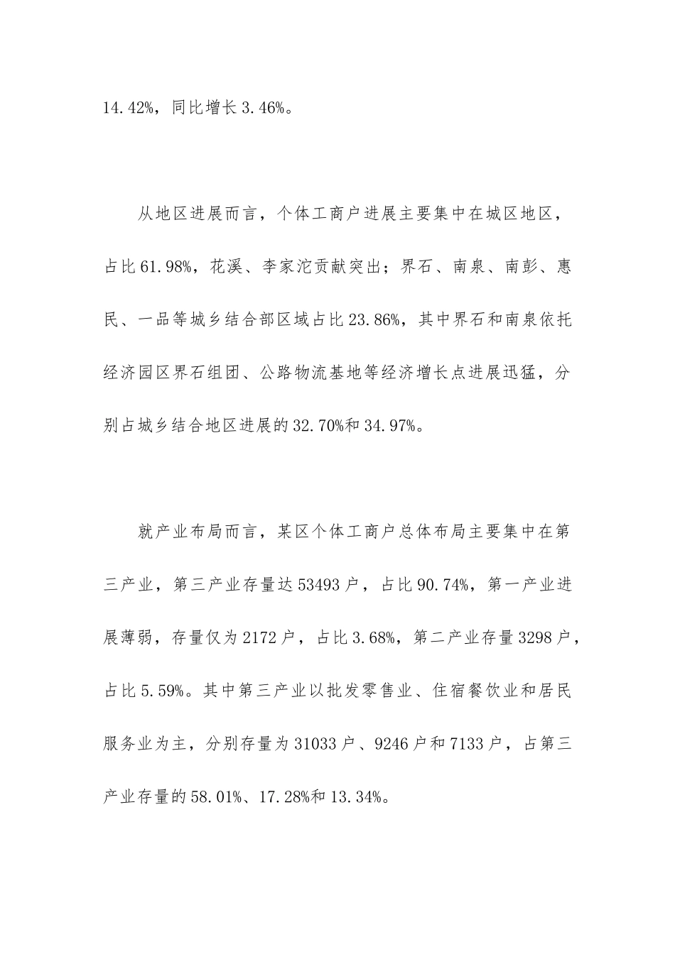 2024年关于全区个体工商户发展情况分析报告_第2页