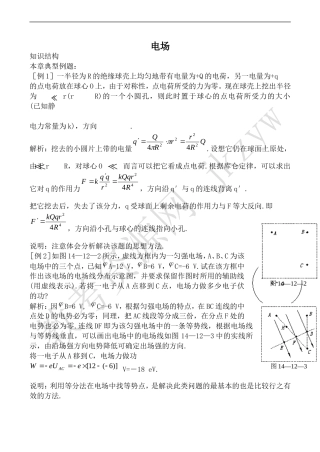 高中物理人教选修1-1电场1