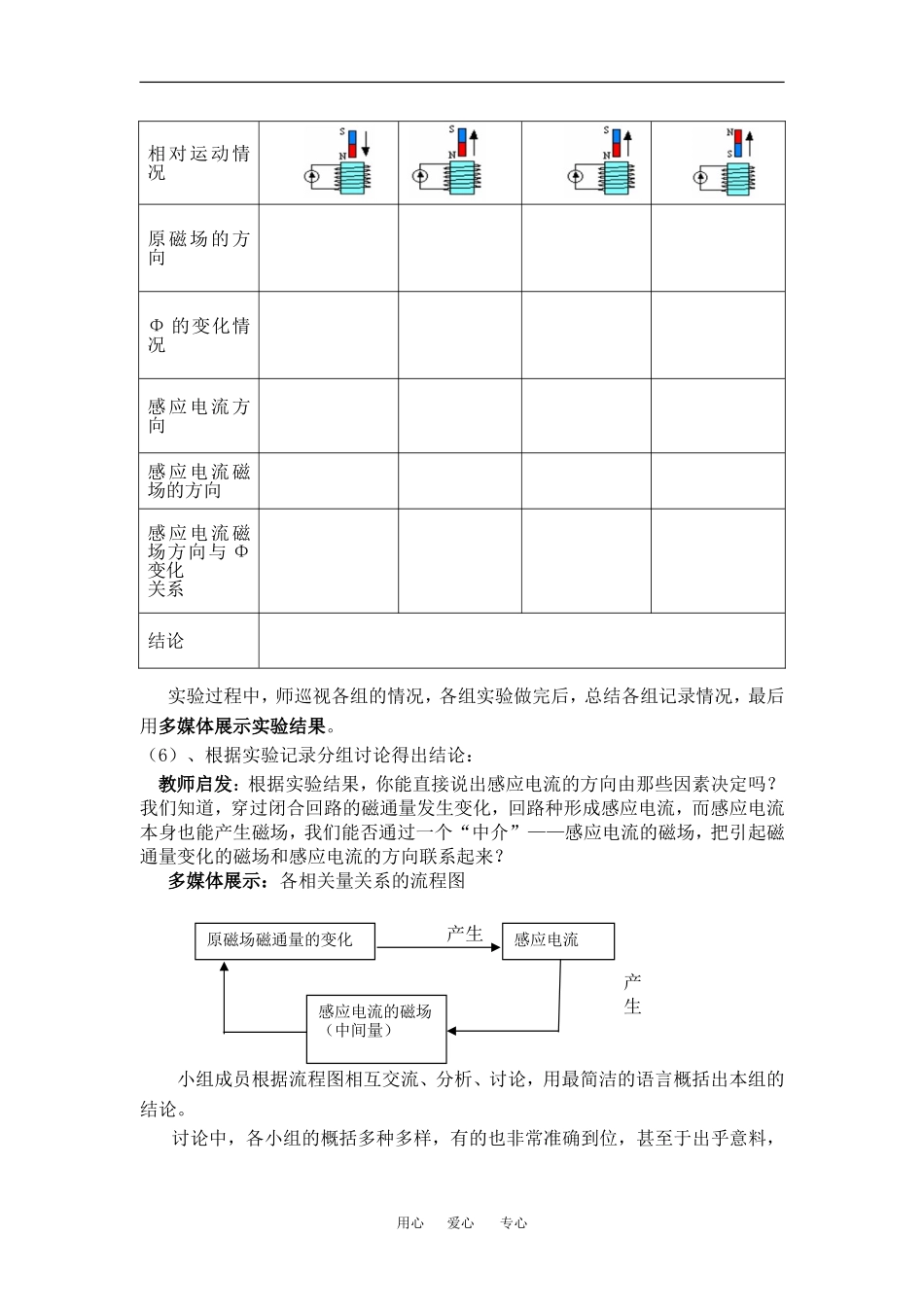 高中物理楞次定律  创新设计 值得一看教案人教版选修3_第3页