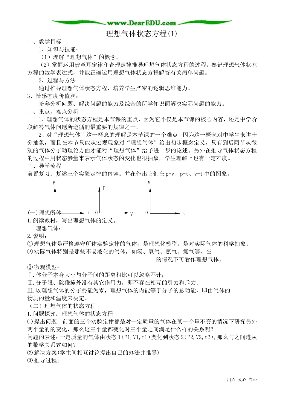 高中物理理想气体状态方程(1)_第1页