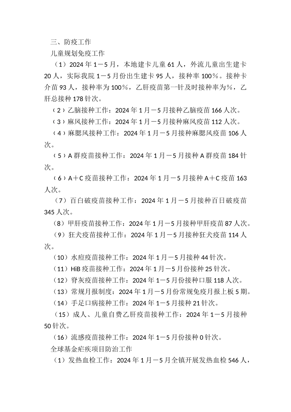 2024年关累镇卫生院上半年工作总结_第3页