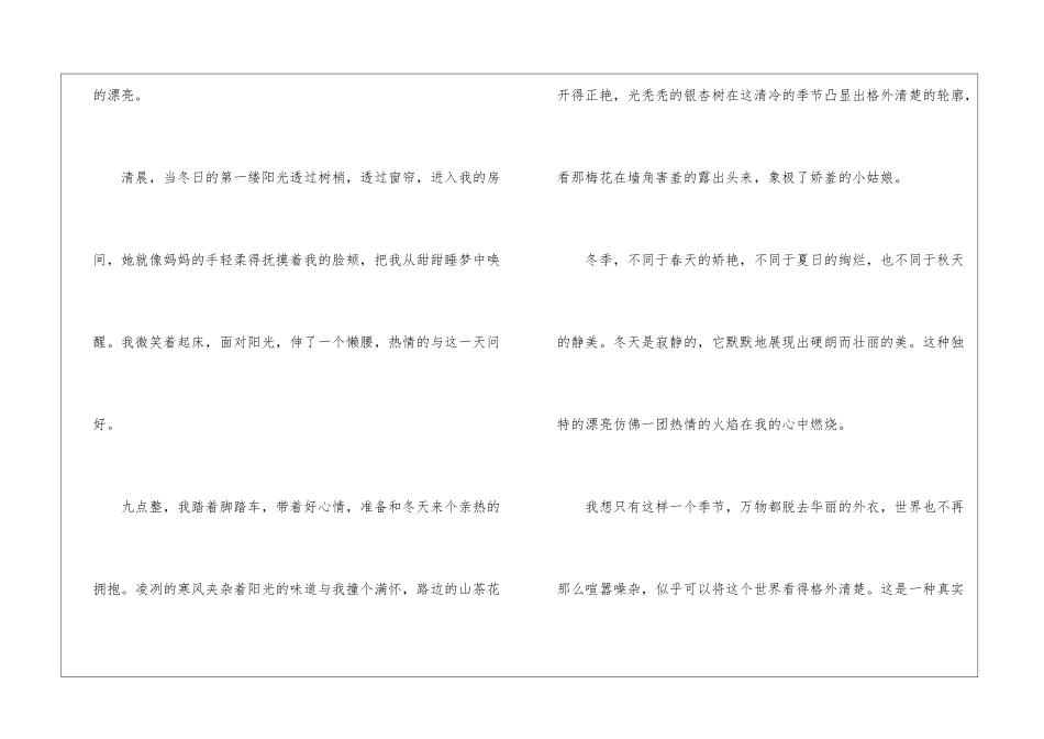 2024年冬天的风景500字优秀作文8篇_第2页