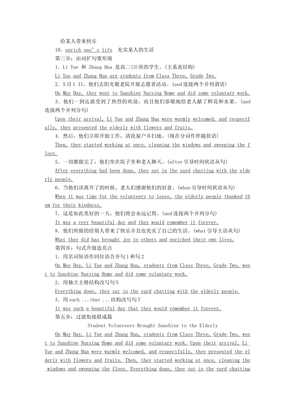 高中英语 Module 5 Newspapers and MagazinesSection Ⅴ Writing-新闻报道教学案 外研版必修2-外研版高一必修2英语教学案_第3页