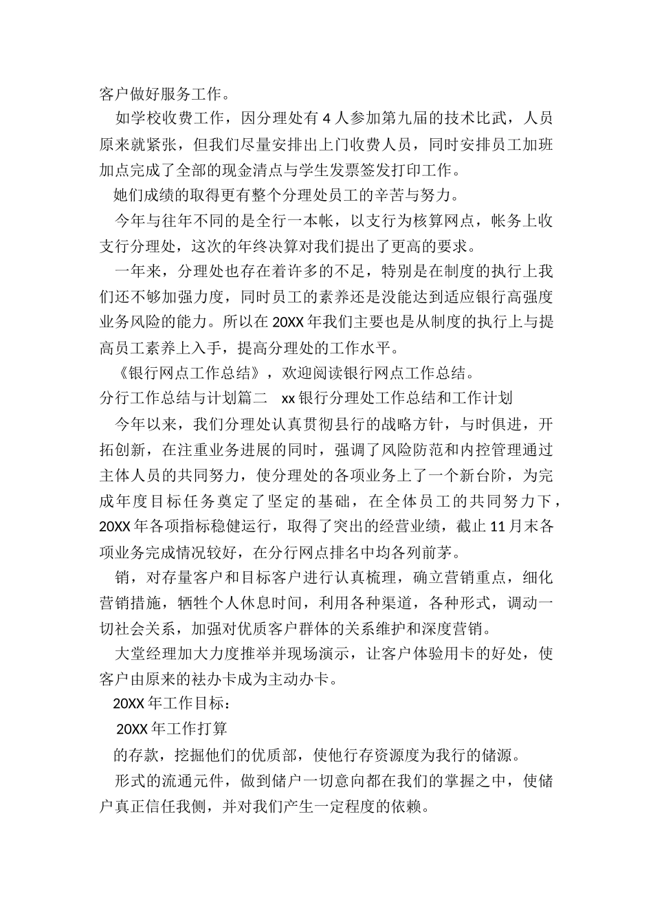 2024年分行工作总结与计划_第2页