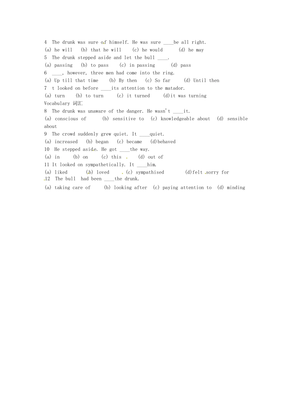 高中英语 Lesson 70 Red for danger阅读教材-人教版高中全册英语素材_第3页