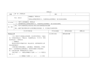 高中物理下学期第二周 简谐运动教学设计-人教版高中全册物理教案