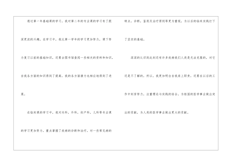 2024年医学生毕业生自我鉴定5篇_第3页