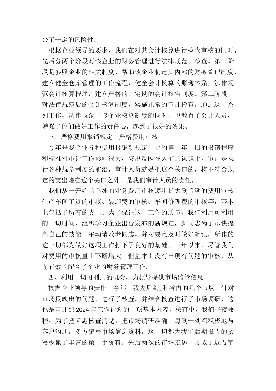 2024年单位内部审计工作总结7篇_第2页