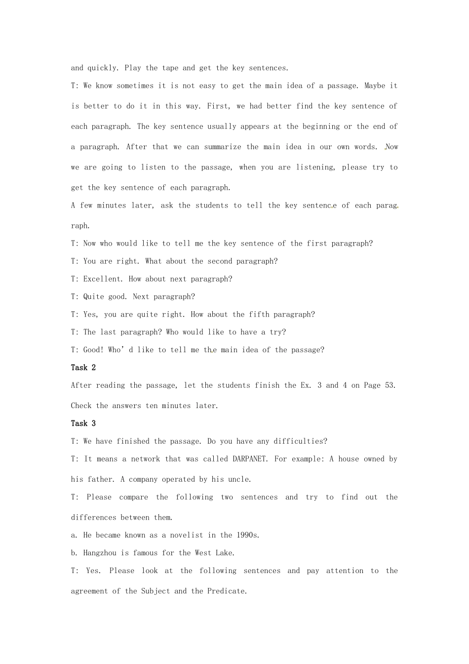 高中英语 Module 6 The Internet and Telecommuniations教案1 外研版必修1-外研版高一必修1英语教案_第3页