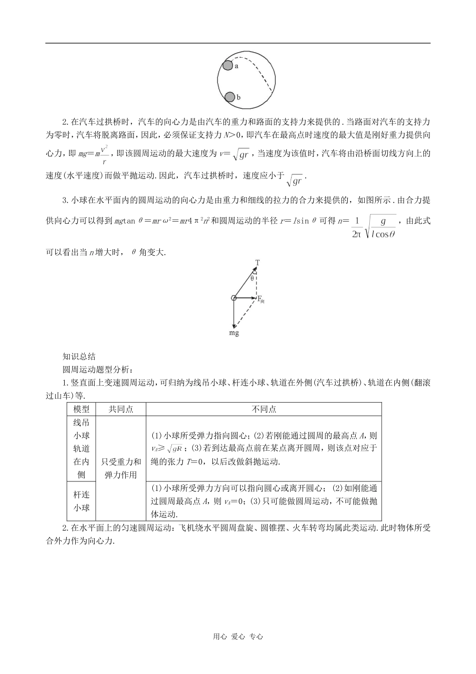 高中物理圆周运动的案例分析-知识探讨沪科版必修三_第2页