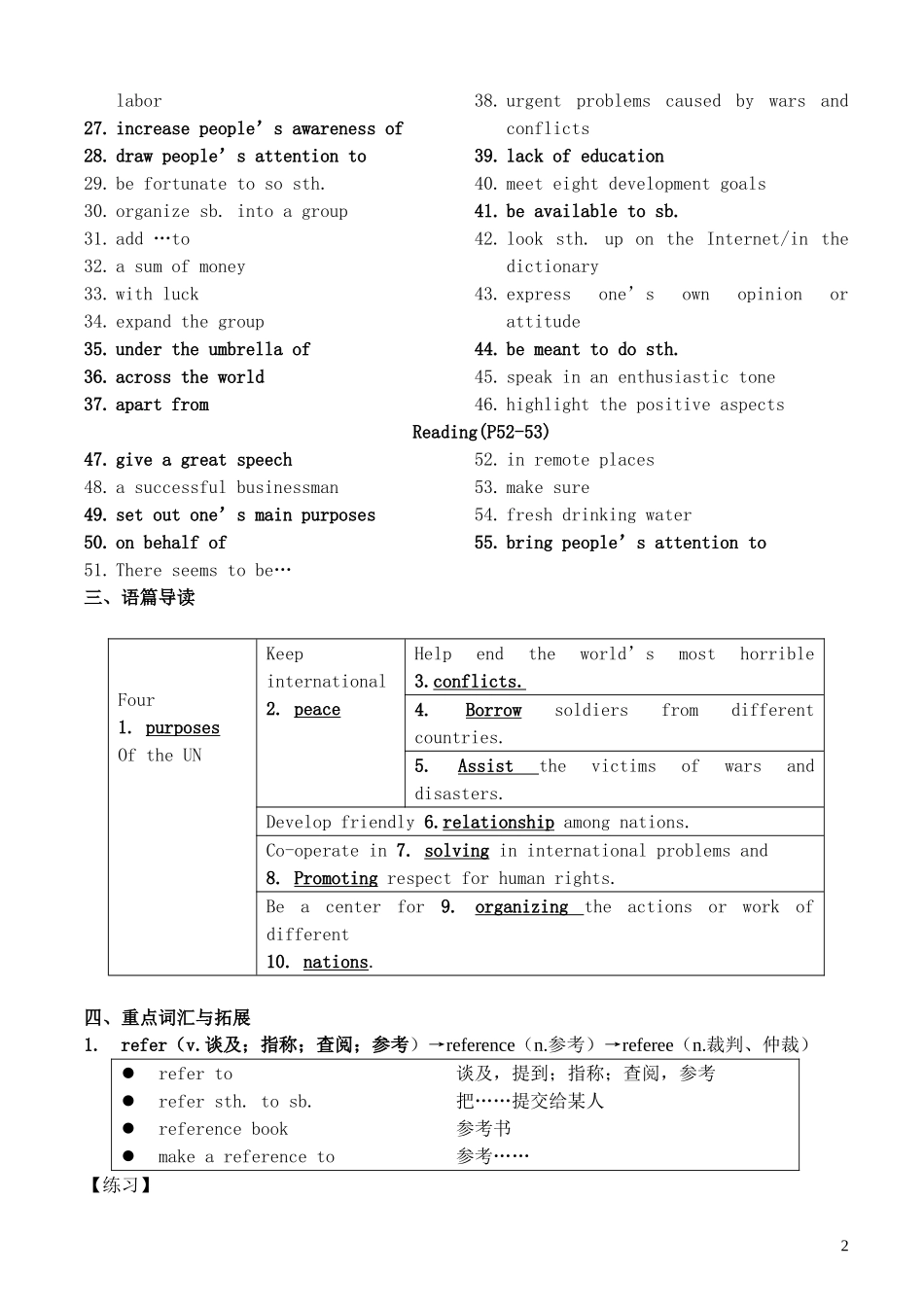 高中英语 M6U4一体化材料教学案 牛津版选修6_第2页