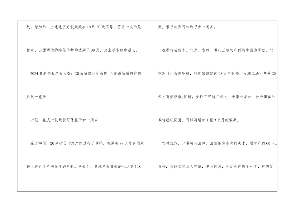 2024年各地婚假产假_第3页
