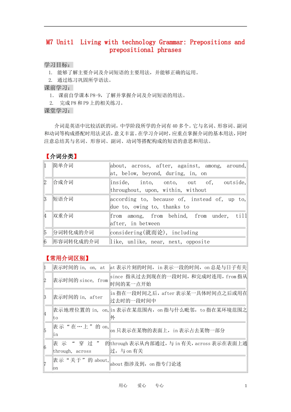 高中英语 M7 unit1grammar教师版教学案 牛津版选修7_第1页