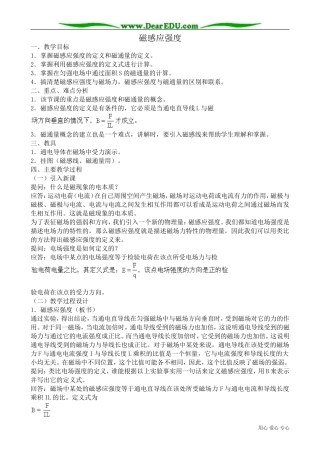 高中物理第二册磁感应强度