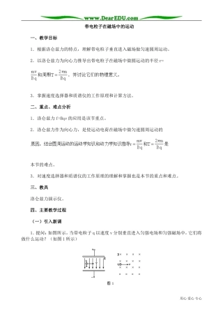 高中物理第二册带电粒子在磁场中的运动